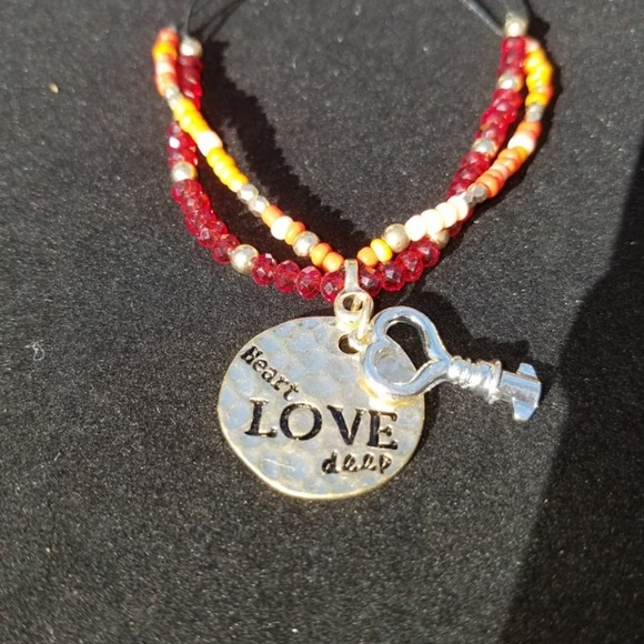 Sold Heart love deep multi strand bracelet - Picture 2 of 2
